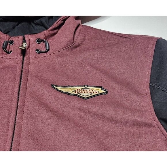 Harley-Davidson 120th Anniversary Deflector Riding Fleece Hooded Jacket (L) - Picture 3 of 11